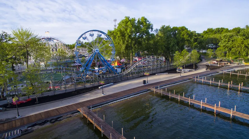 Scenic view of Arnolds Park, IA