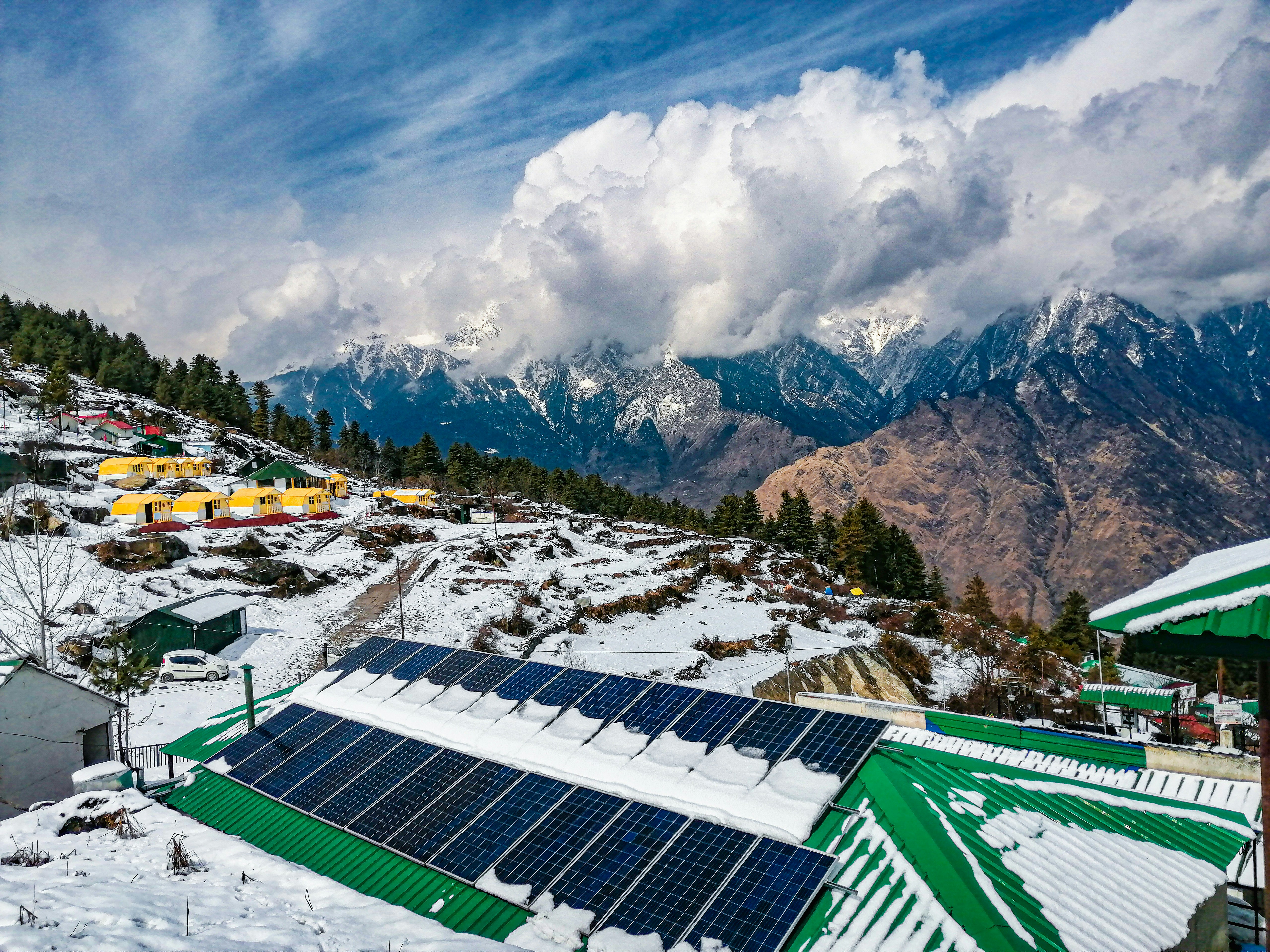 Scenic view of Auli, India