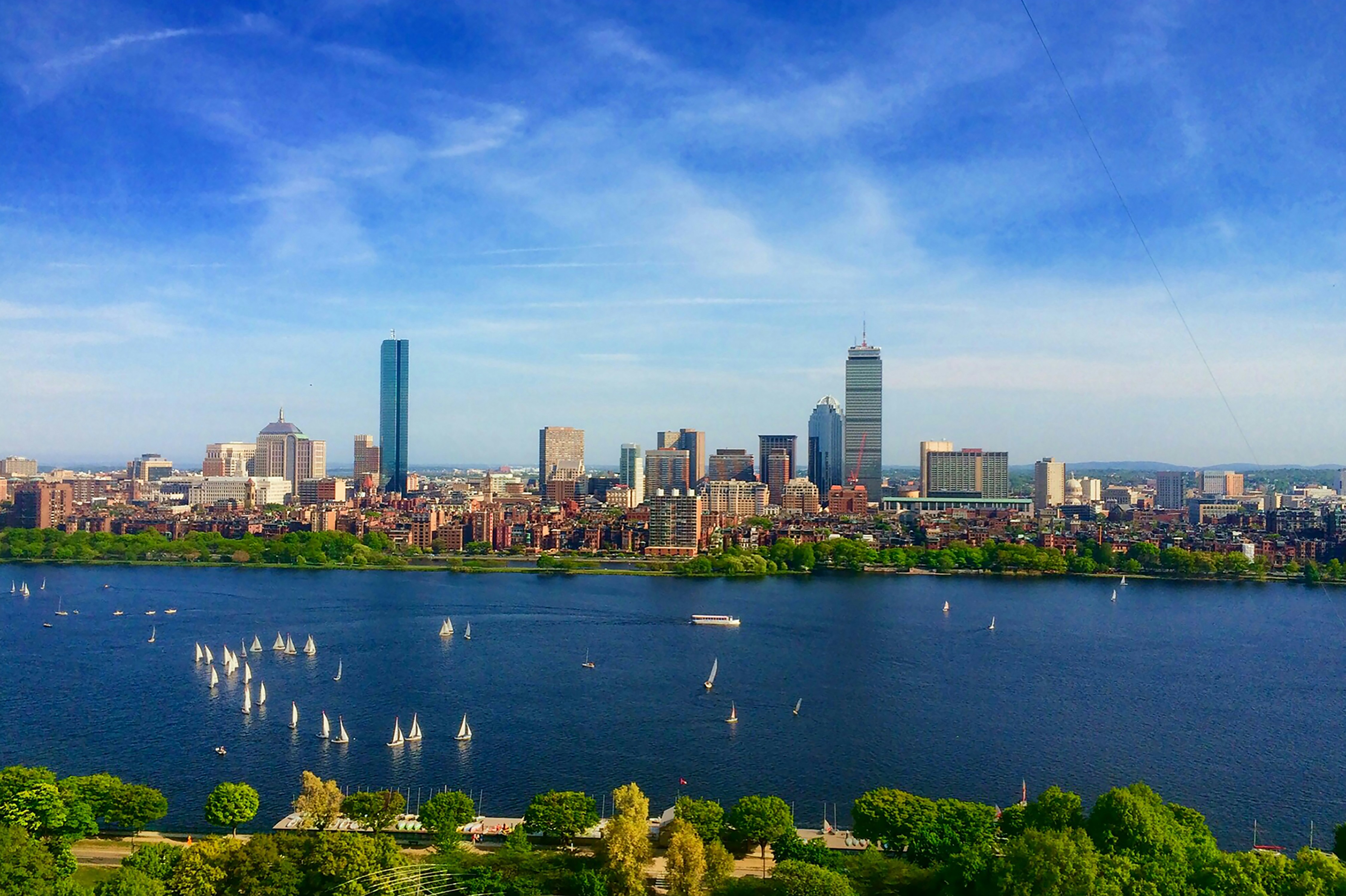 Scenic view of Boston, MA