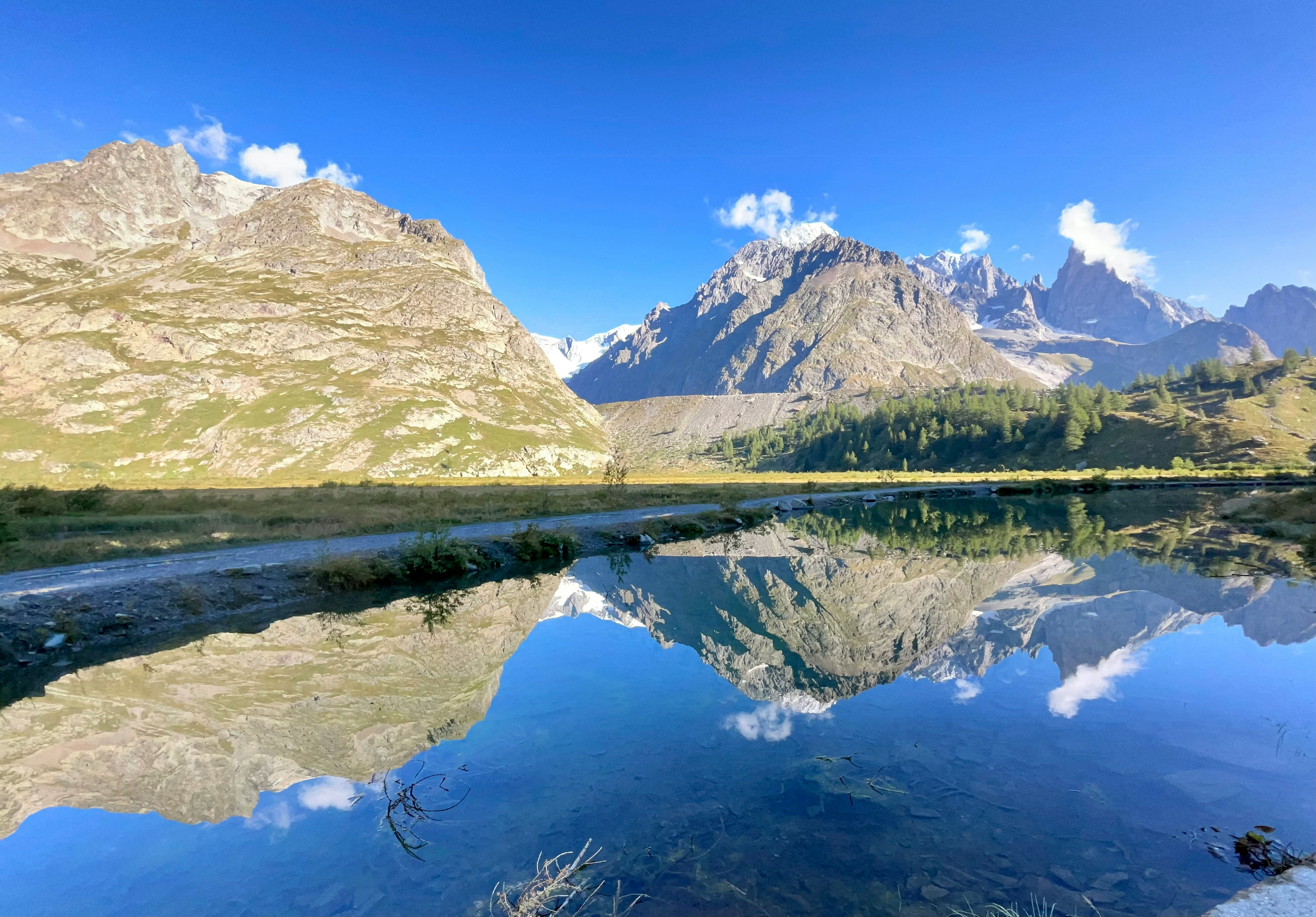 Scenic view of Courmayeur, Italy