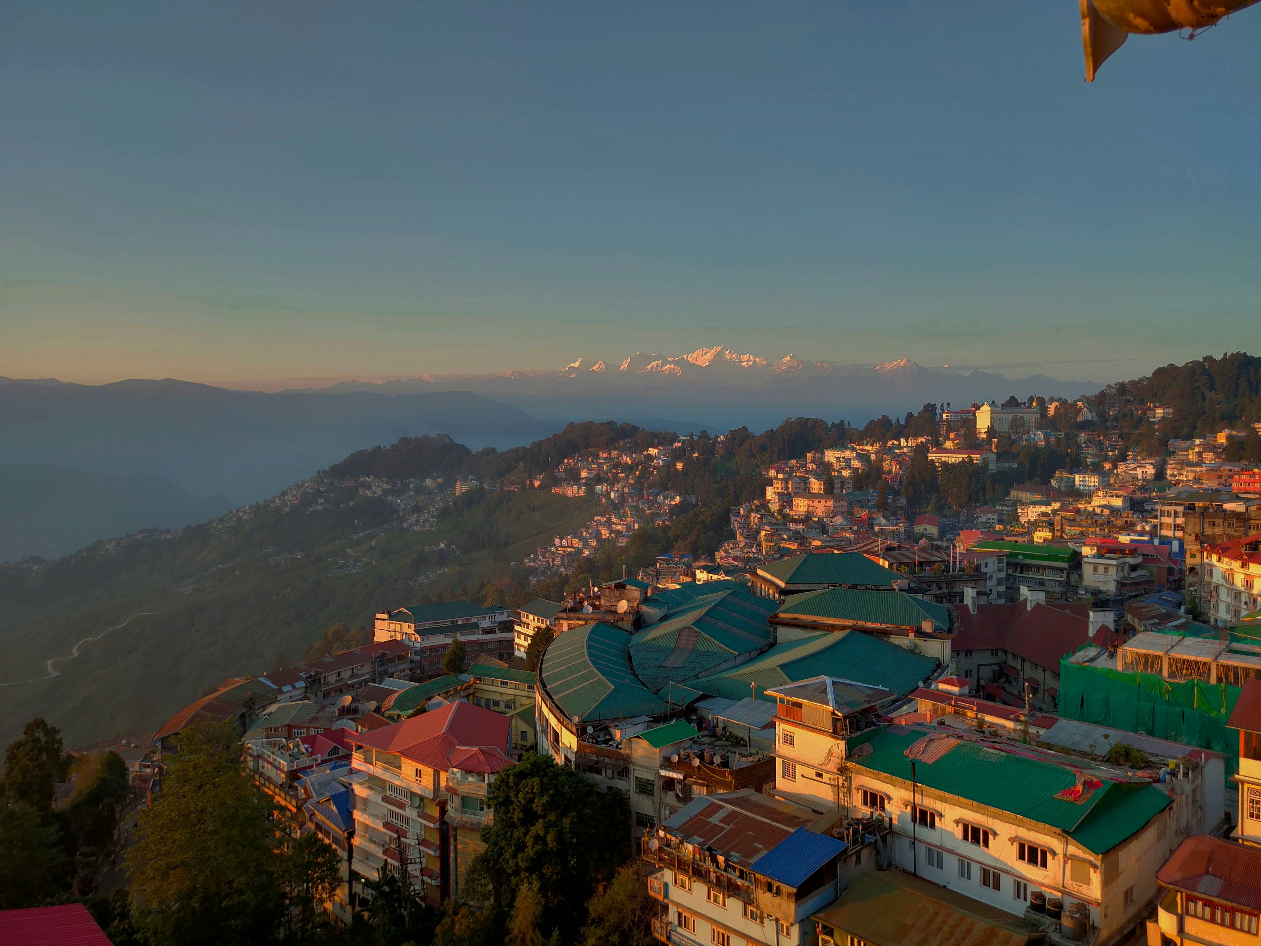 Scenic view of Darjeeling, India