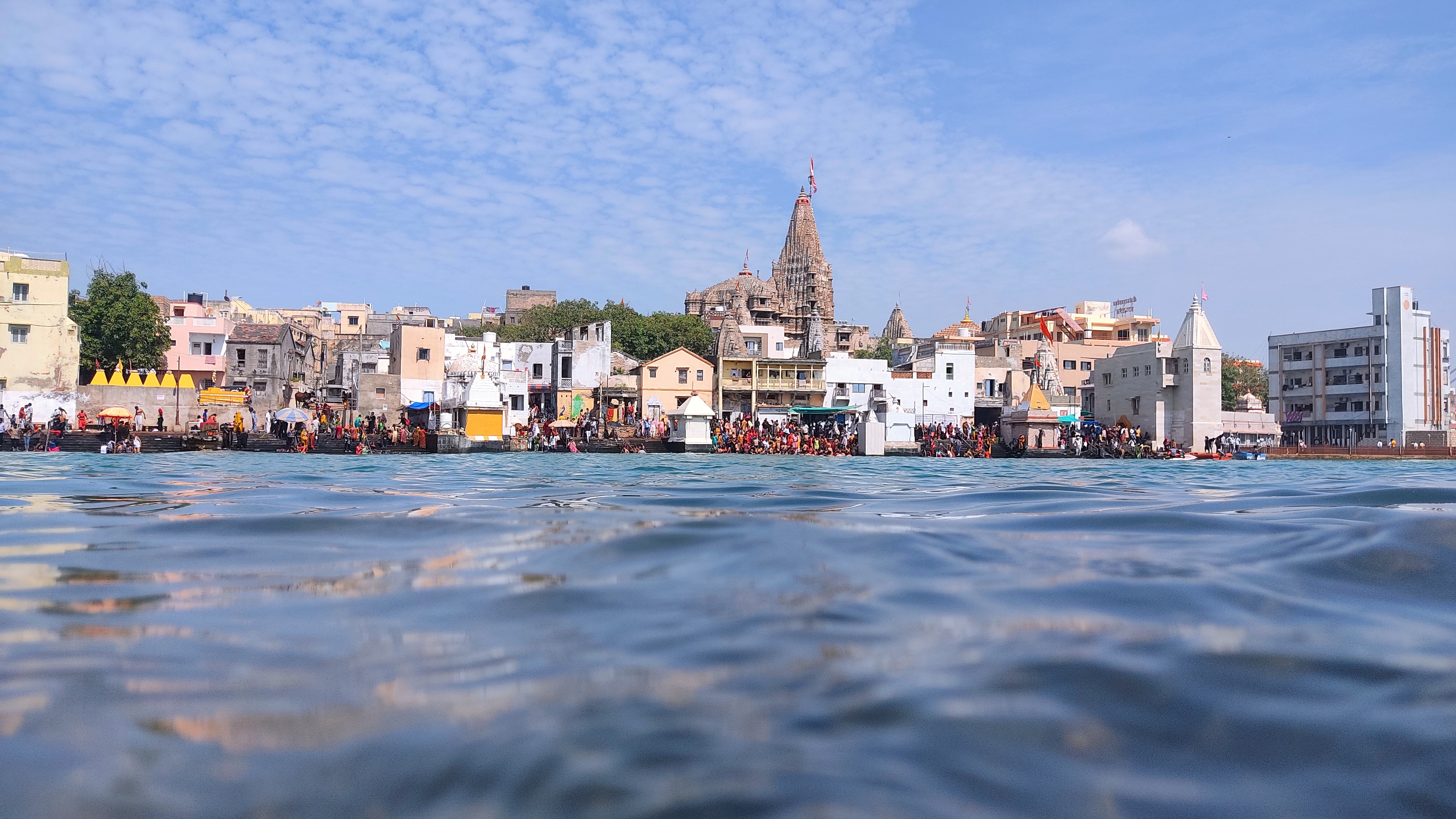 Scenic view of Dwarka, India