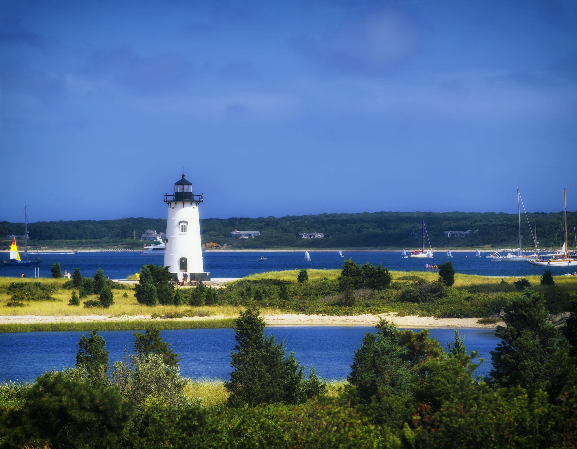 Scenic view of Edgartown, MA