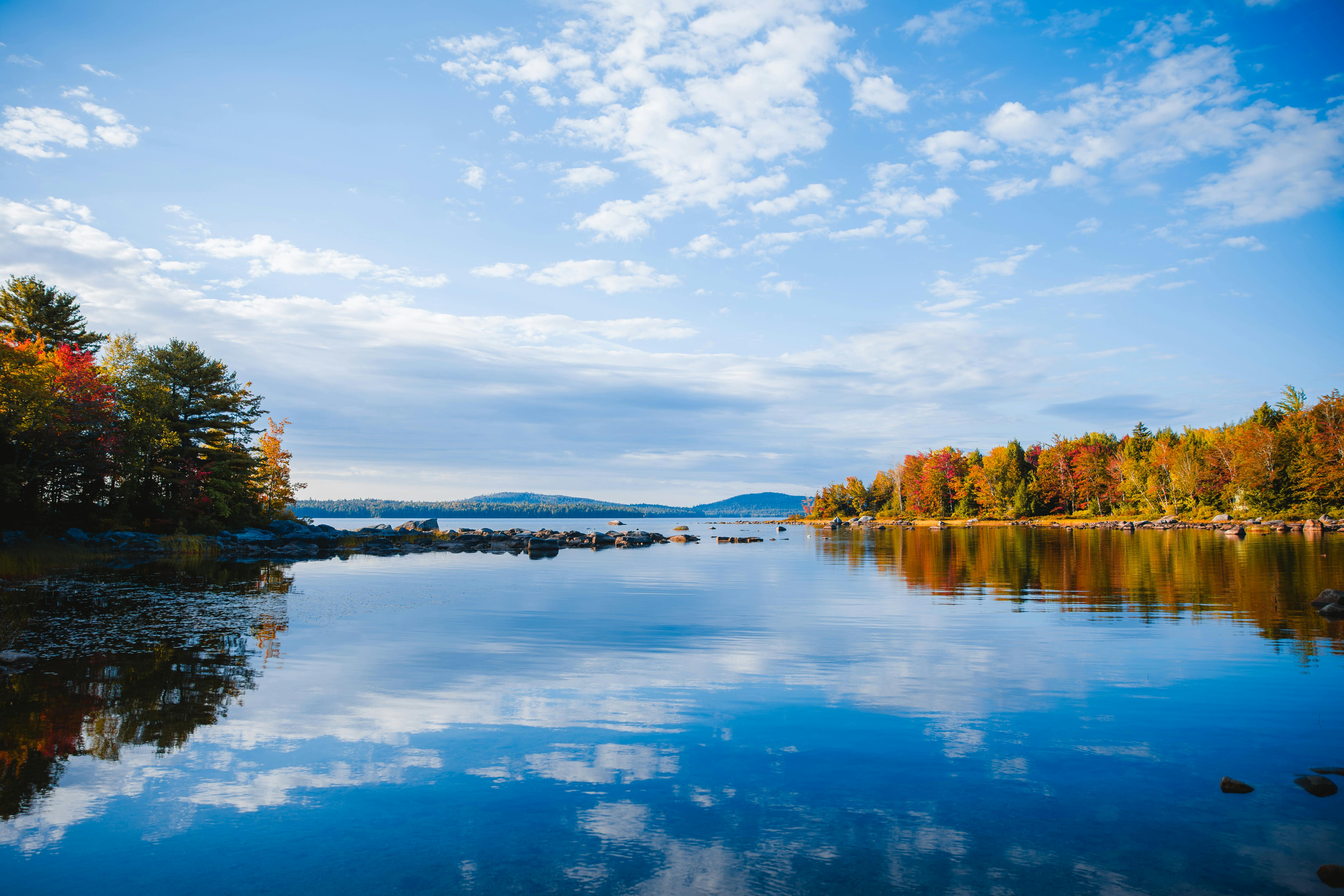 Scenic view of Edgecomb, ME