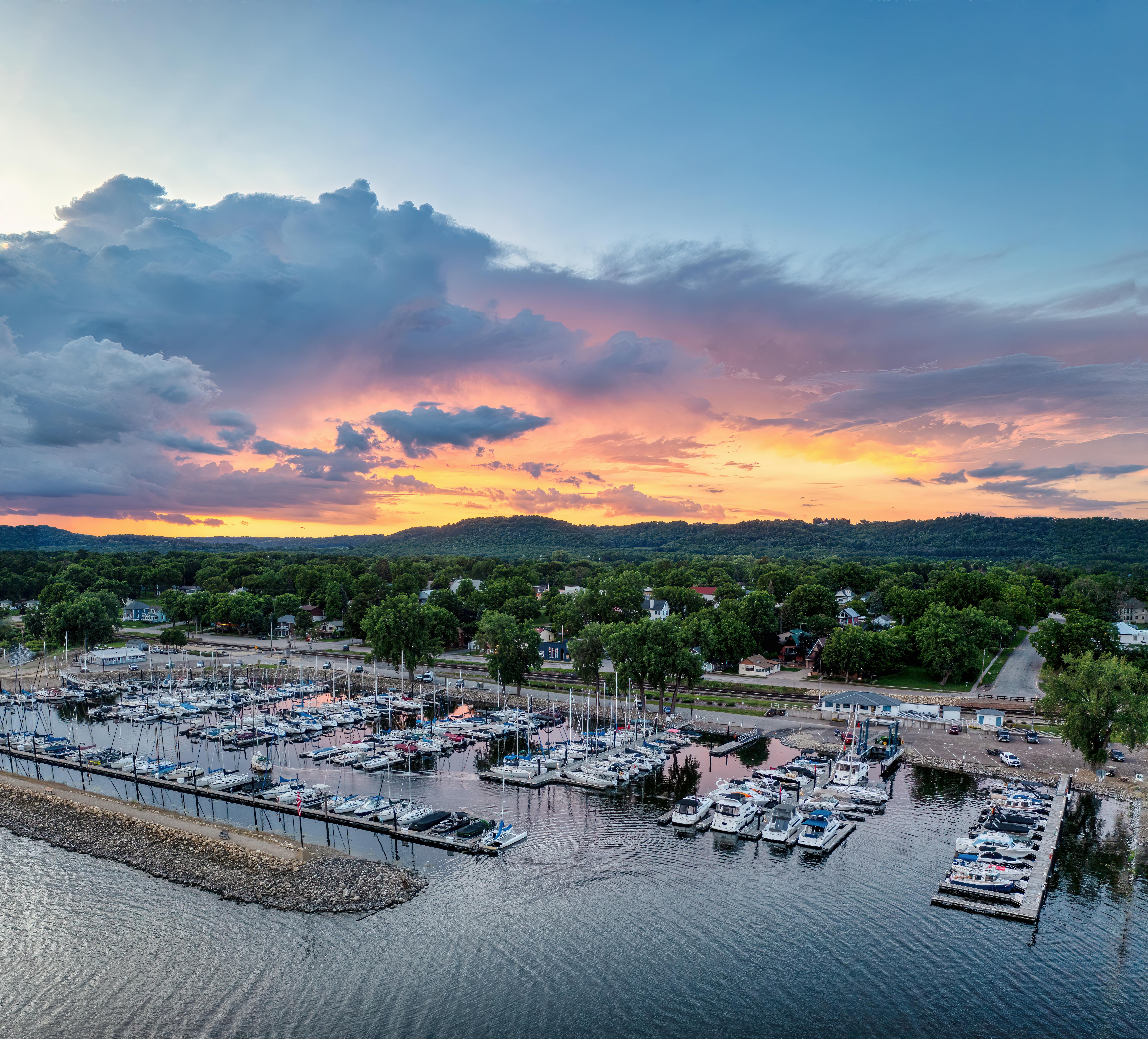 Scenic view of Egg Harbor, WI