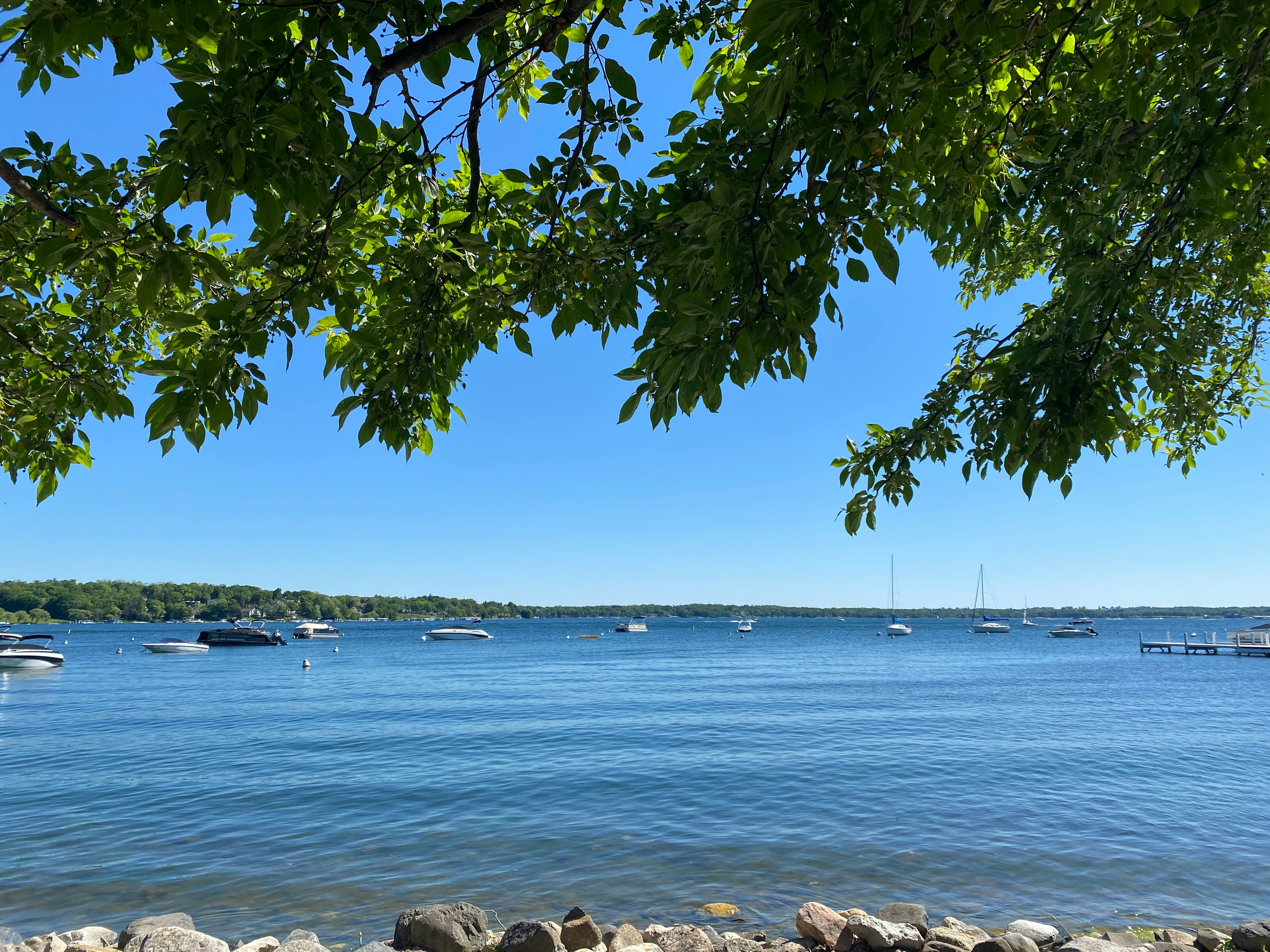 Scenic view of Lake Geneva, WI