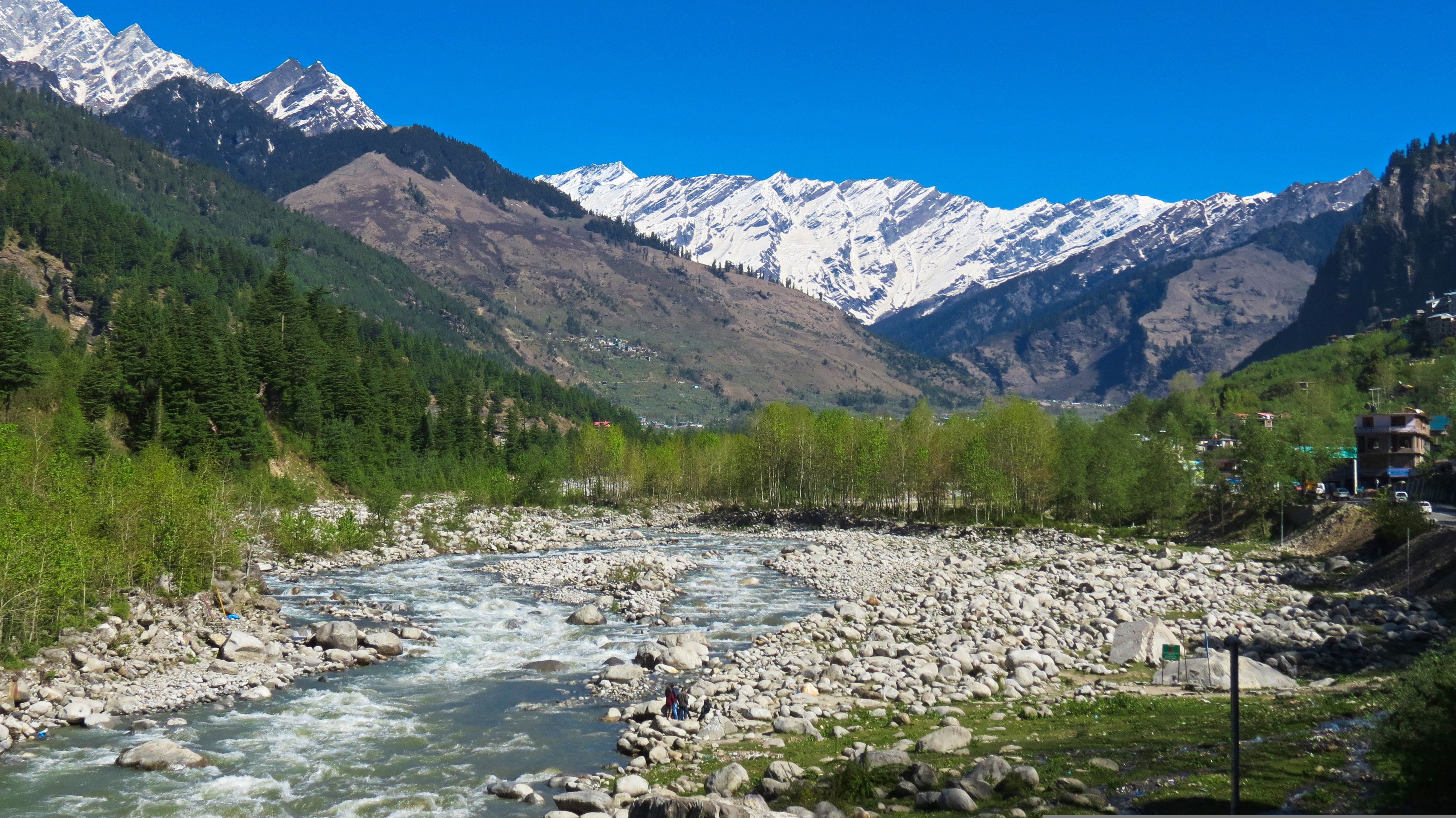 Scenic view of Manali, India