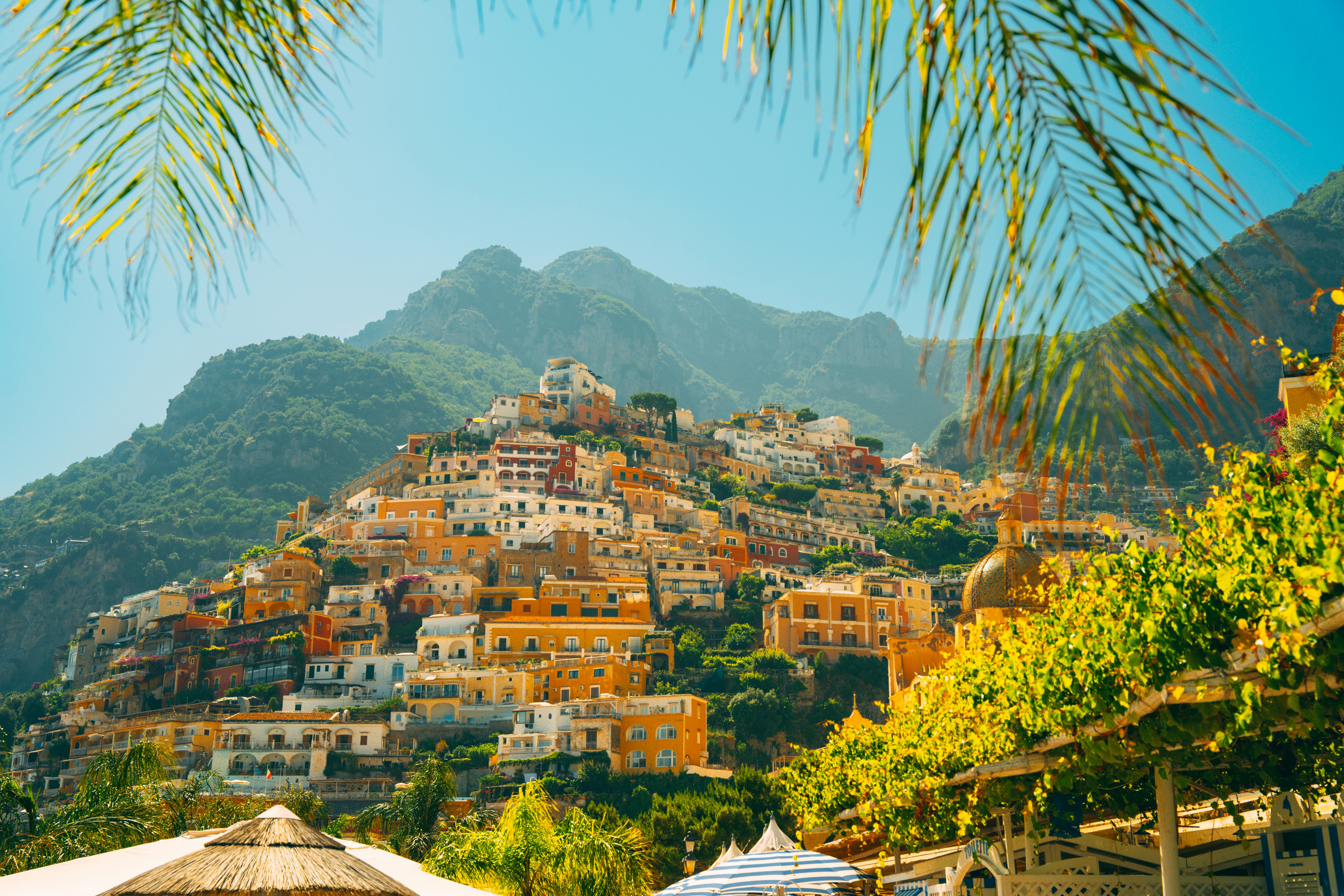 Scenic view of Positano, Italy