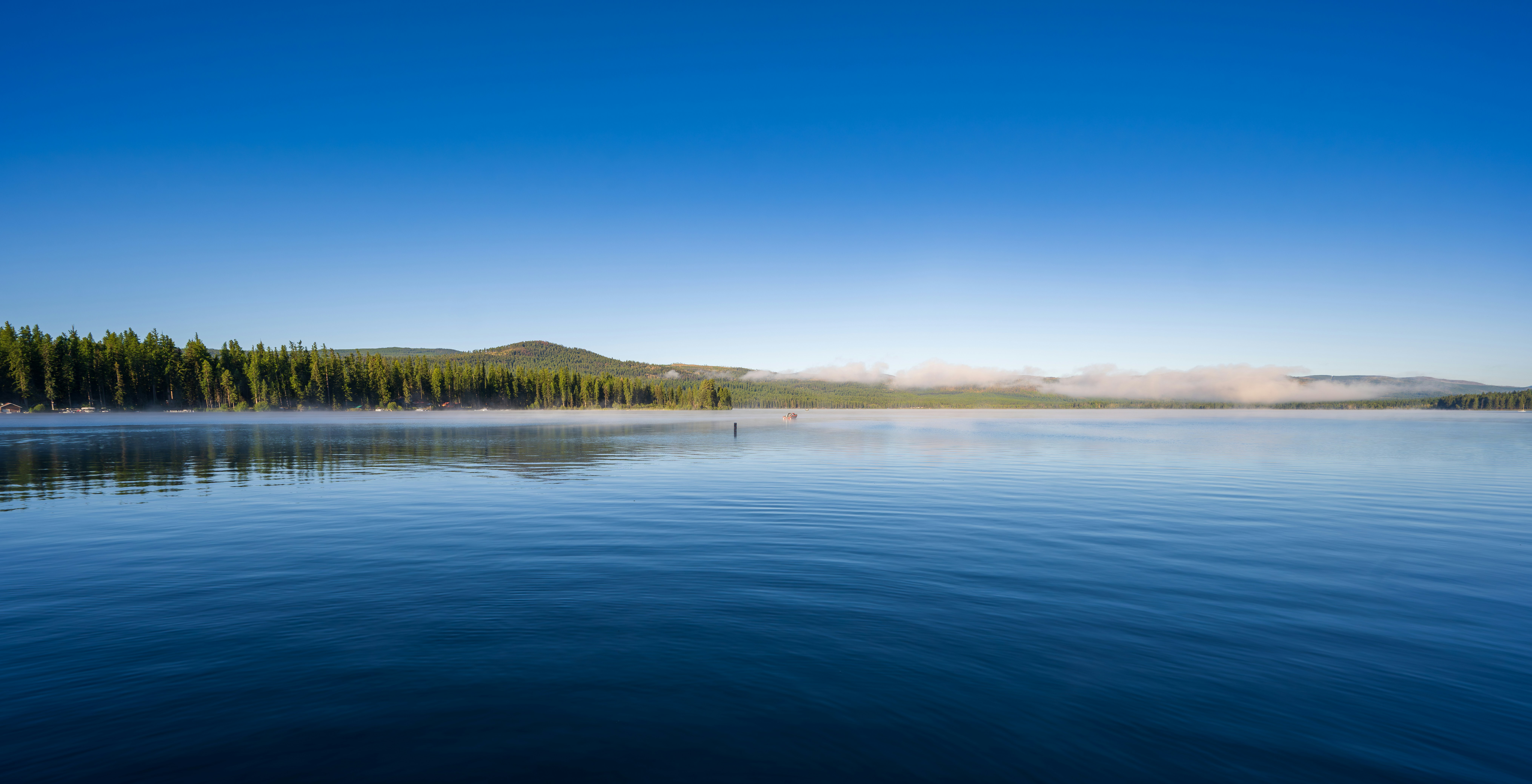 Scenic view of Seeley Lake, MT